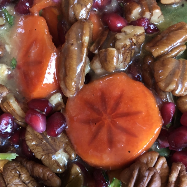 Persimmon and Pomegranate Salad
