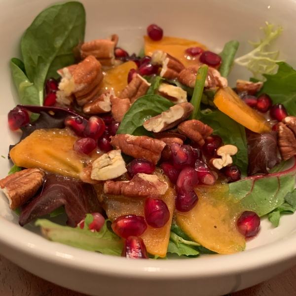 Persimmon and Pomegranate Salad
