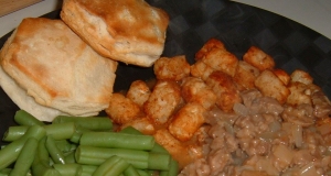 Sausages in Onion Gravy