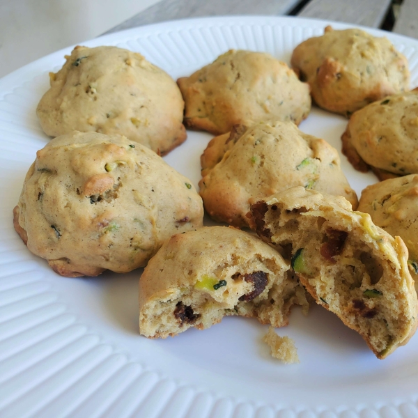Zucchini Cookies with Nuts and Dates