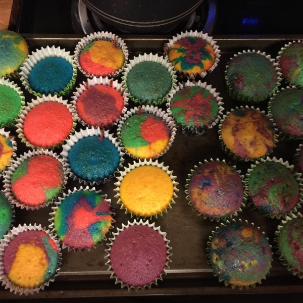 Rainbow Clown Cake