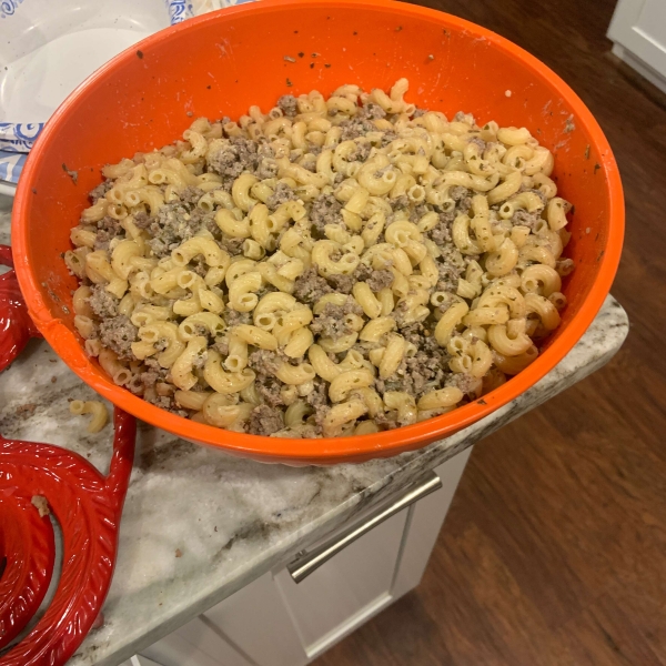 Presto Pesto Hamburger Mac