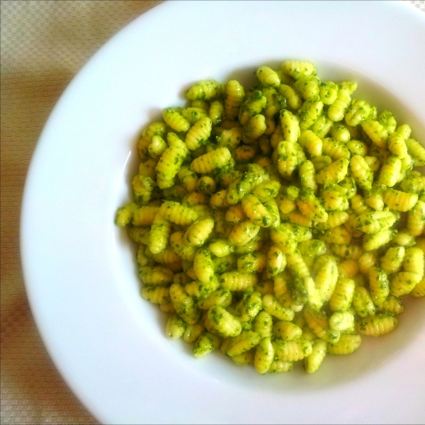 Gnocchetti Sardi in Pesto Leggero di Zucchine (Zucchini Pesto Pasta)