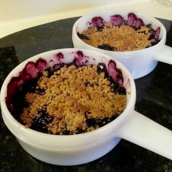 Individual Blueberry Crumble