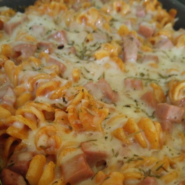 Rotini and Salami Casserole