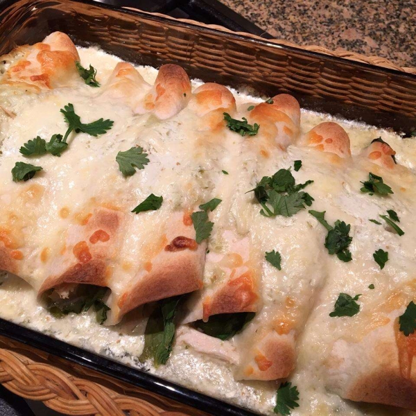 Spinach Enchiladas Verde