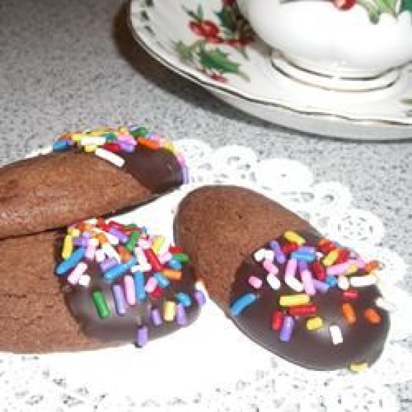 Gilded Chocolate Shortbread