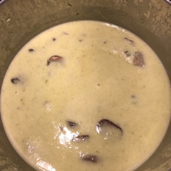 Cream of Asparagus and Mushroom Soup