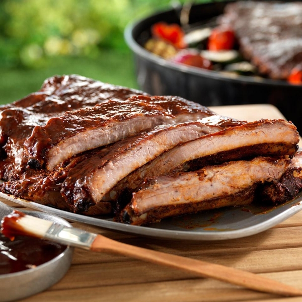 Cider-Mopped Spareribs