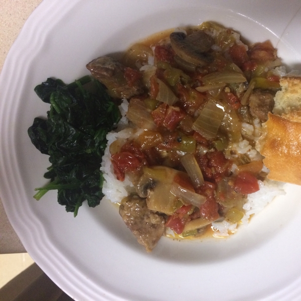 Beef, Green Chili and Tomato Stew