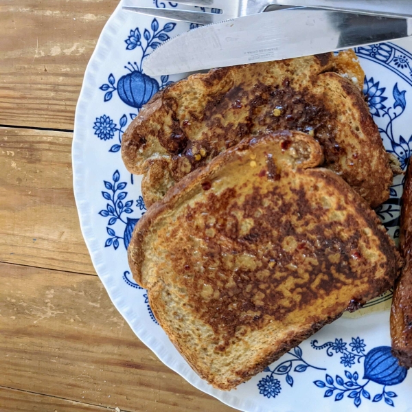 Feta Cheese French Toast with Spiced Honey Syrup