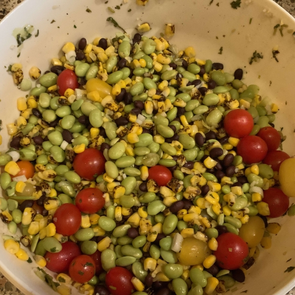 Edamame, Corn, and Black Bean Salad