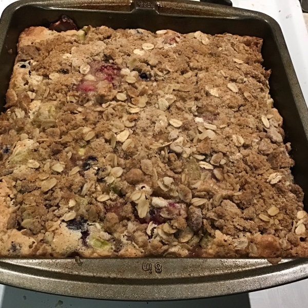 Very Berry Rhubarb Bars