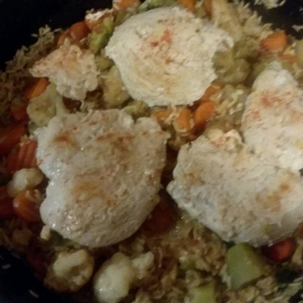 Skillet Garlic Chicken Dinner