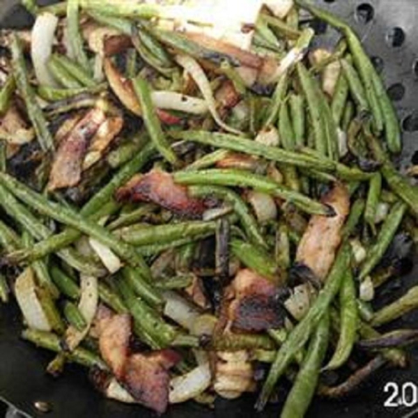 Grilled Fresh Green Beans