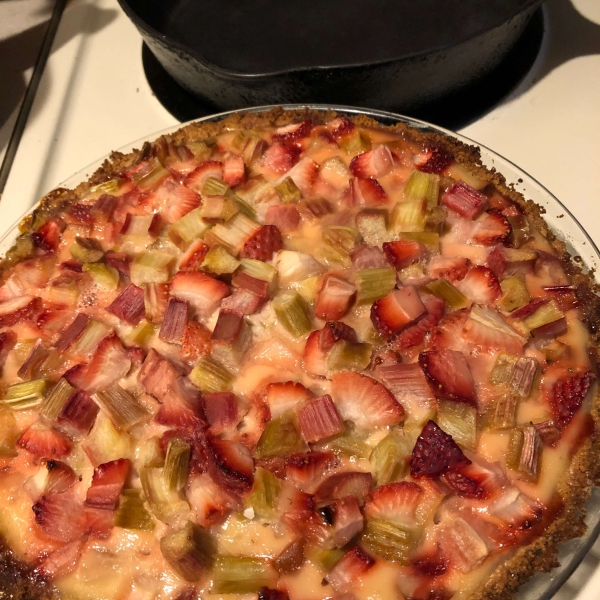 Chef Neal's Strawberry-Rhubarb Sour Cream Pies
