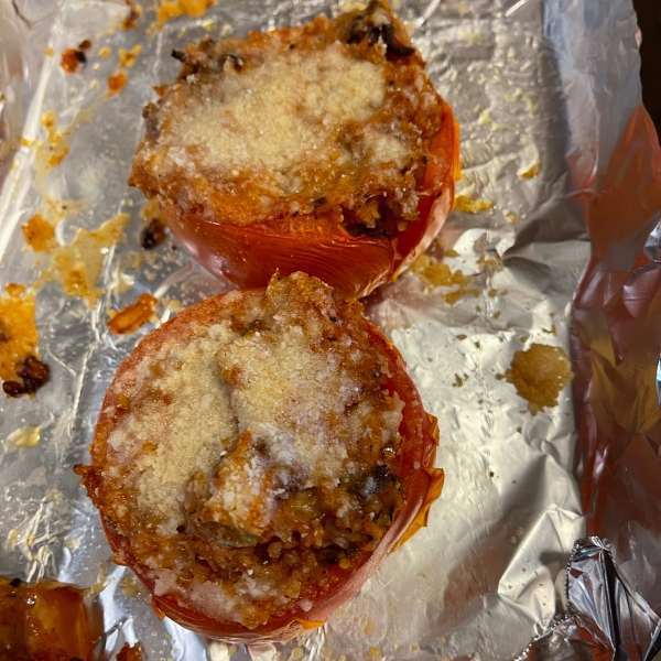 Rice and Beef Stuffed Tomatoes