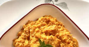 Slow Cooker Mashed Sweet Potatoes with Parmesan