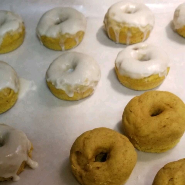 Glazed Pumpkin Donuts