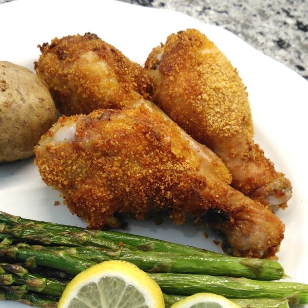 Cornflake-Crusted Chicken Drumsticks in the Air Fryer