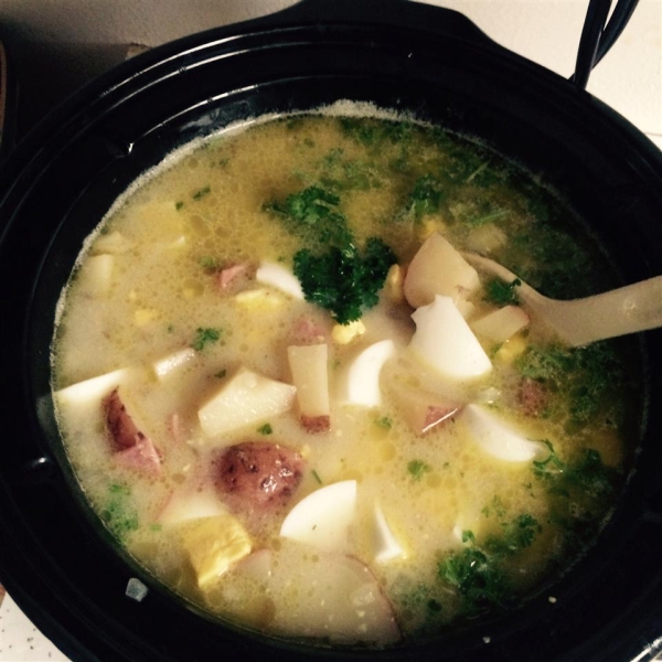 Slow Cooked Ham and Potato Chowder