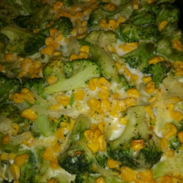 Scalloped Corn and Broccoli