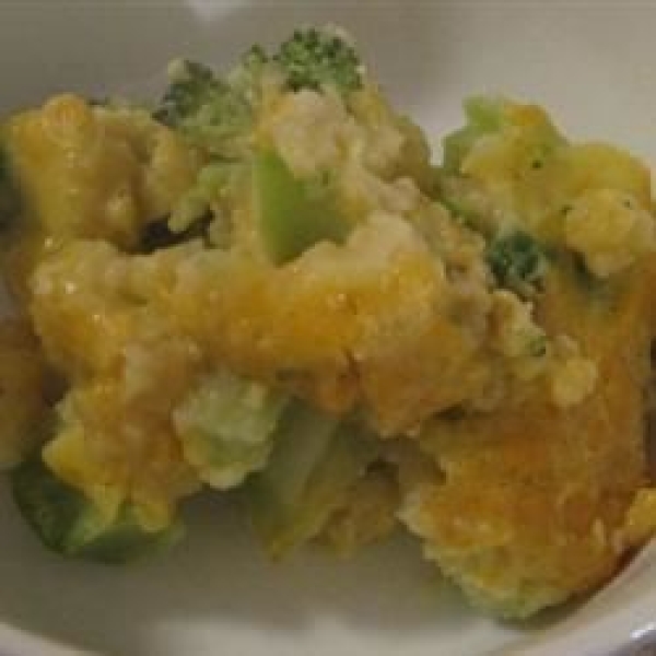 Scalloped Corn and Broccoli