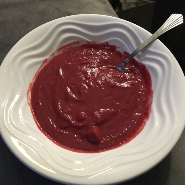 Roasted Beet and Potato Soup