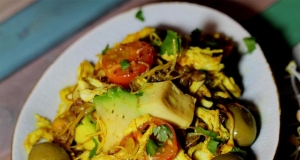 Fresh Tomato, Lentil, and Chicken Bake