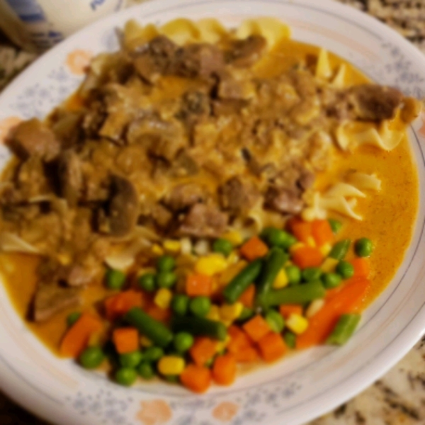 Beef and Mushroom Stroganoff, Aussie Style