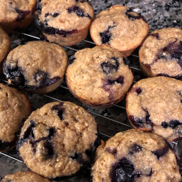 Banana Blueberry Muffins with Lavender
