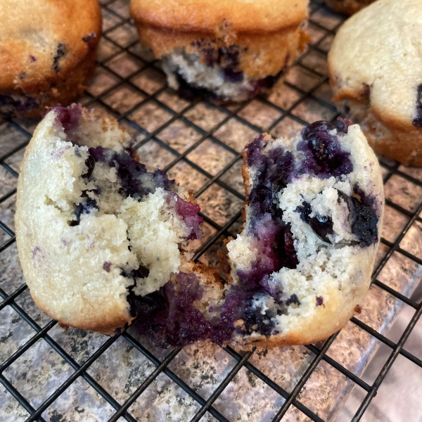 Banana Blueberry Muffins with Lavender