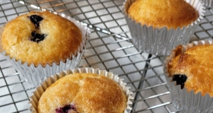 Lemon-Glazed Blueberry Cupcakes