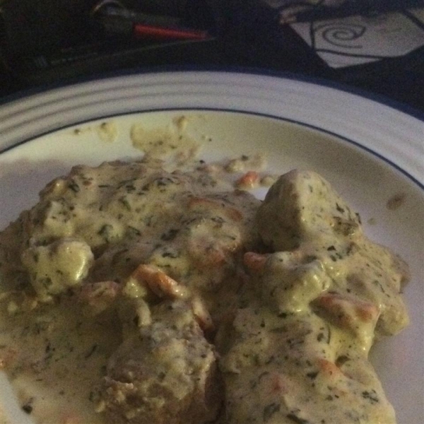 Pork Tenderloin with Creamy Herb Sauce