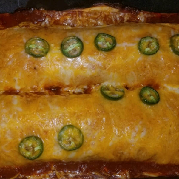 Easy Creamy Chicken Enchiladas