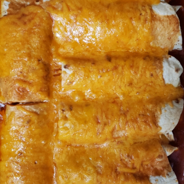 Easy Creamy Chicken Enchiladas