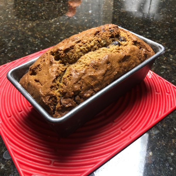 Easy Pumpkin Chocolate Chip Bread