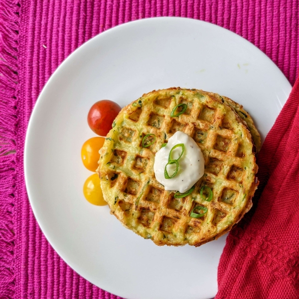 Zucchini Waffles (Green Waffles)