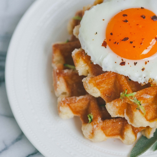 Zucchini Waffles (Green Waffles)