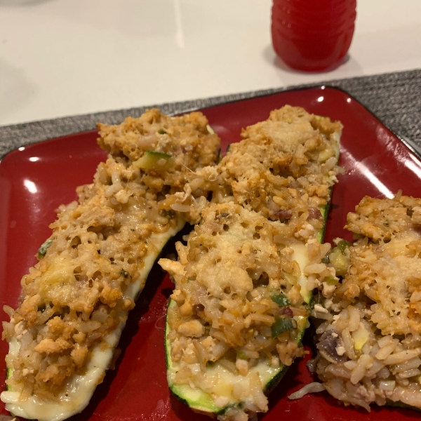 Stuffed Zucchini Boats with Meat