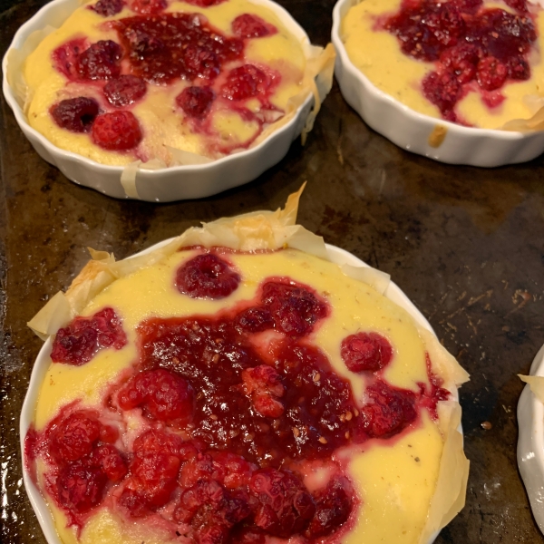 Phyllo Tarts with Ricotta and Raspberries