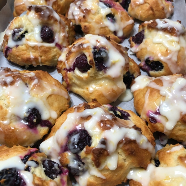 Lemon Drop Blueberry Scones