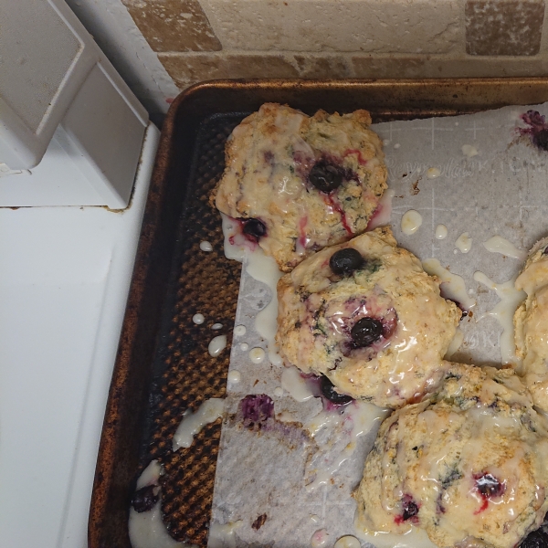 Lemon Drop Blueberry Scones