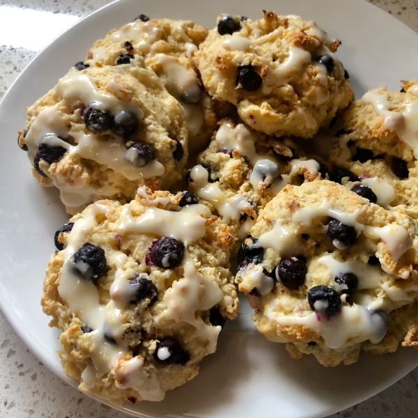 Lemon Drop Blueberry Scones