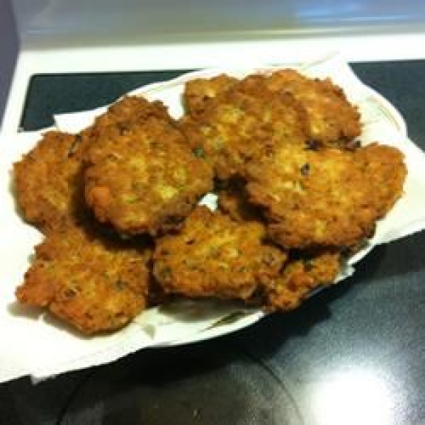 Caribbean-Style Fried Salmon Fritters