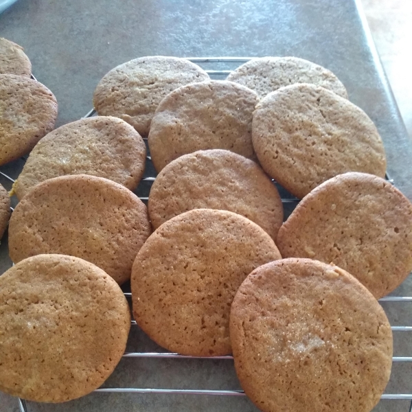 Big Soft Ginger Cookies