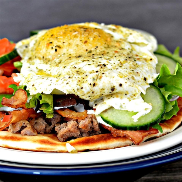 Cliff's Greek Breakfast Pitas
