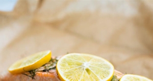 Steamed Salmon Steaks with Lemon Butter and Fennel