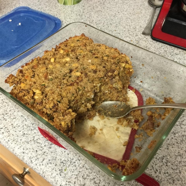 Donna's Cornbread, Sausage and Jalapeno Dressing