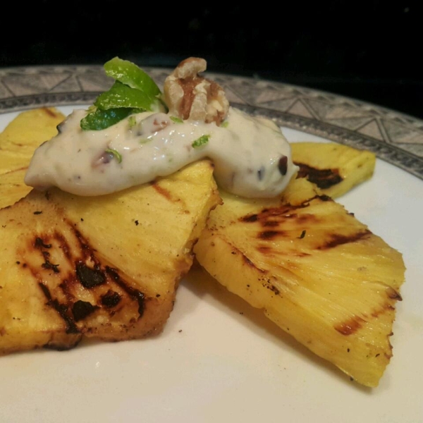 Grilled Pineapple with Mascarpone Cream